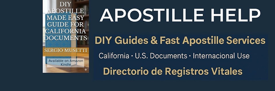 Overview of Apostille Help resources, including DIY Apostille Guides, California Apostille services, and the Directory of Vital Records for U.S. documents used internationally.